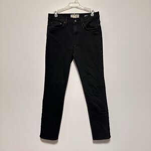 Madewell Mens Straight Authentic Flex Jeans Size 28/30 Black Stretch Denim